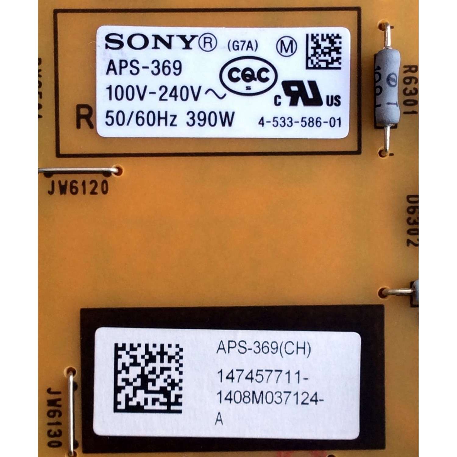 FUENTE DE PODER PARA TV SONY / NUMERO DE PARTE 147457711 / 1-474-577-11 / 1-893-297-11 / APS-369(CH) / 1-893-297-21 / APS-369 / PANEL SYV5535 / MODELOS XBR-49X850B / XBR-55X900B / XBR-55X850B / XBR-55X800B / KDL-55X830B - Imagen 3